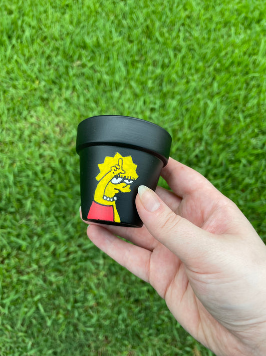 Lisa Simpson Flower Pot