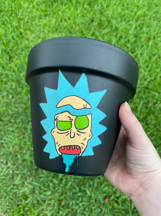 Rick and Morty Flower Pot