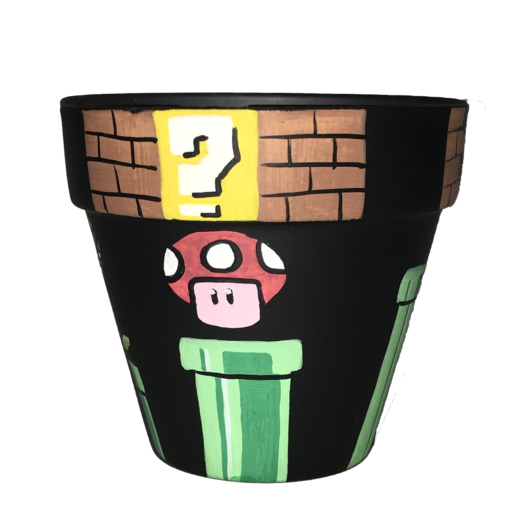 mario plant pot Super Mario Bros Flower